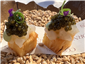 potato and caviar canape